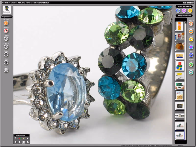 logiciel de photographie de bijoux