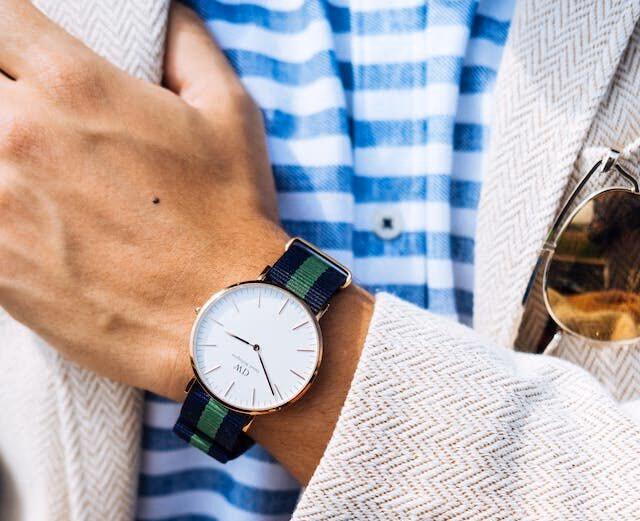 exemple d'une image lifestyle d'une montre