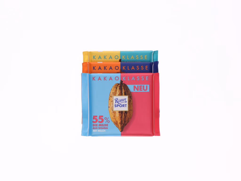 photo fixe d'un emballage de chocolat avec studio Orbitvu 