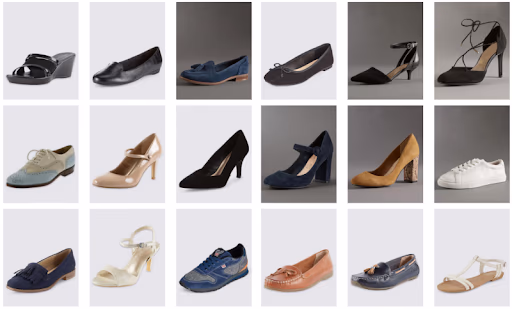 Série photographique de chaussure avec studio Orbitvu